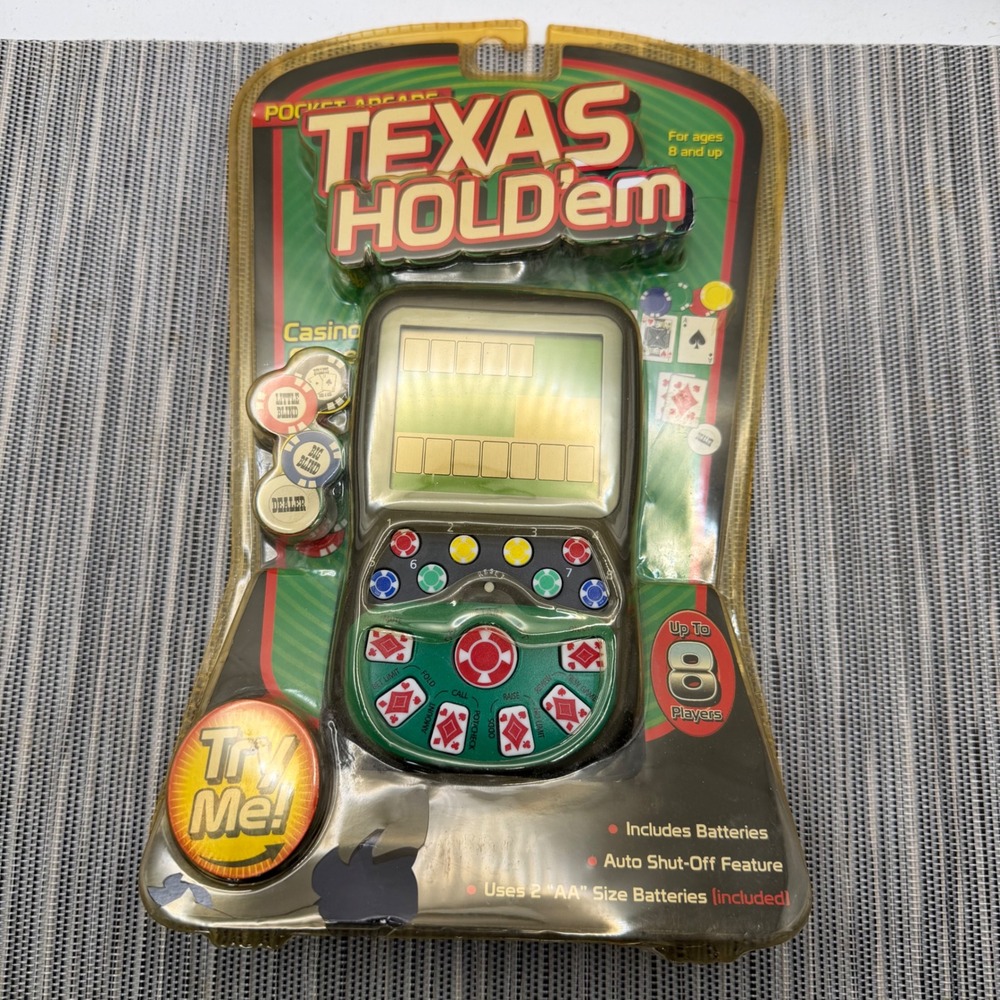 Westminster Travel Pocket Arcade Texas Hold'em Handheld Electronic Poker‎ Game